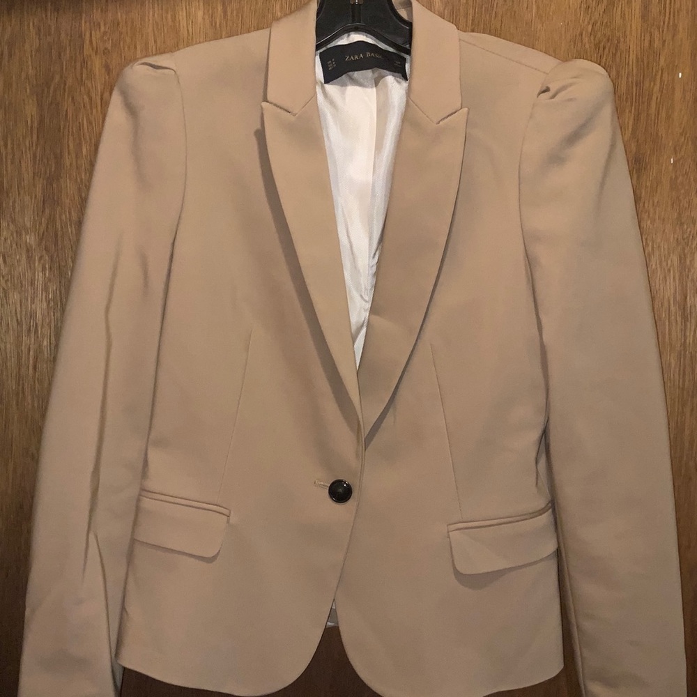 Zara Tan or Khaki Blazer